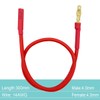 6PCS 4.0mm Banana Gold Bullet Connector Extension Cable for RC