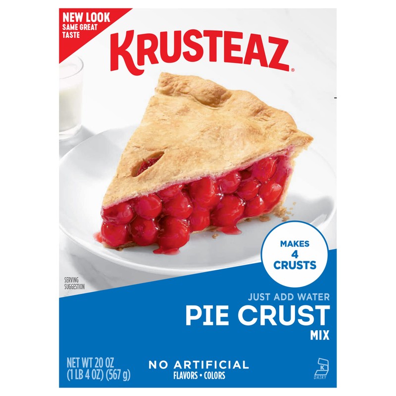 Krusteaz Traditional Light & Flaky Pie Crust Mix, 20 Ounce