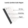 Noare Laundry Symbols Sign & Stain Removal Guide Magnet Cheat