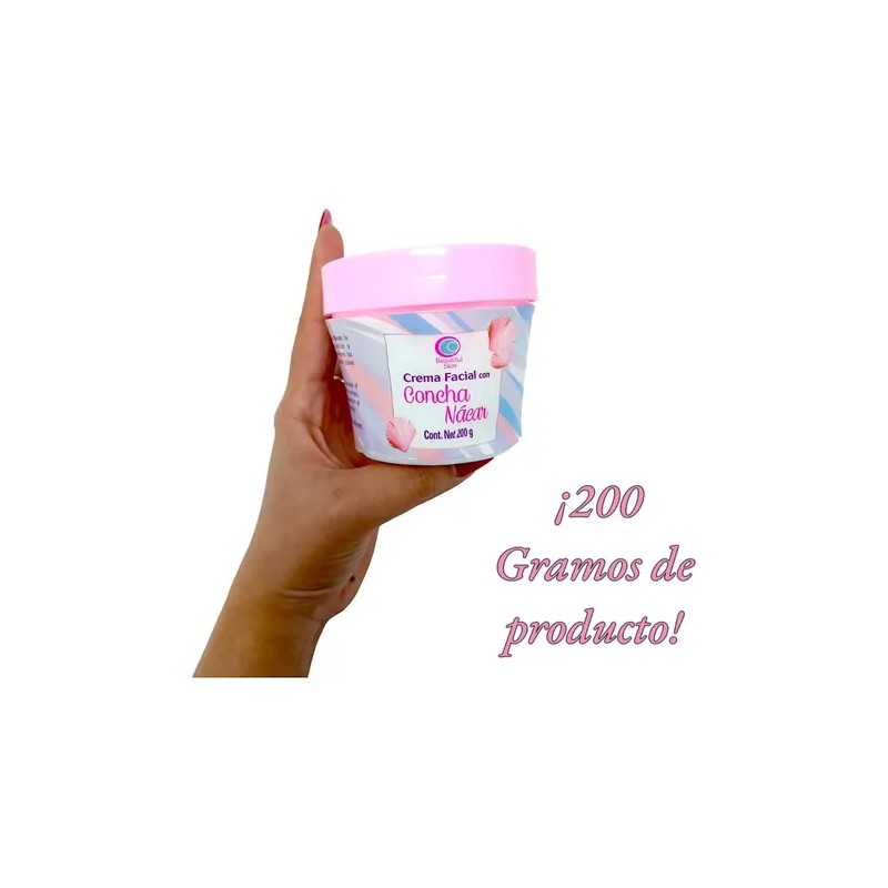 Crema Facial Con Concha Nácar De 200g Arabela