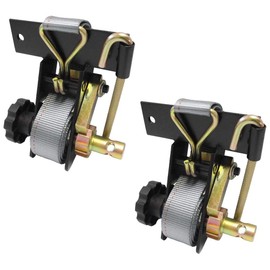 Pair Of 5485SQ Ladder Rack Ratchet Tie-Down Straps Square Mount Replaces Buyers 5480005