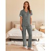 Ekouaer Womens Pajama Sets Short Sleeve Button Up Pjs, Chic