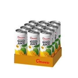 Omura MANGO JUICE from Natural Fruit with PULP 11.3 FL. Ounces | 12-Pack