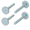 sourcing map Knurled Head Flat Full Thread Thumb Screws Fasteners