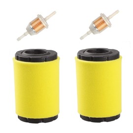 YTH24V48 Air Filter Fuel Filter for Husqvarna YTH22V46 YTH24V54 YTA24V48 YTA22V46 Poulan Pro PP20VA46 PB185A42 46’’ 48’’ Mower w/ 17.5hp 19.5hp 20hp 21hp B&S Engine (Pack of 2)
