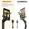 Brightify Black Front Door Handle, Matte Black Exterior Door Handle