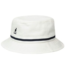 Kangol Unisex Stripe Lahinch Bucket Hat, White, X-Large