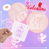 JULMELON Valentine's Day Stencils, Pack of 20 Valentine's Day Love