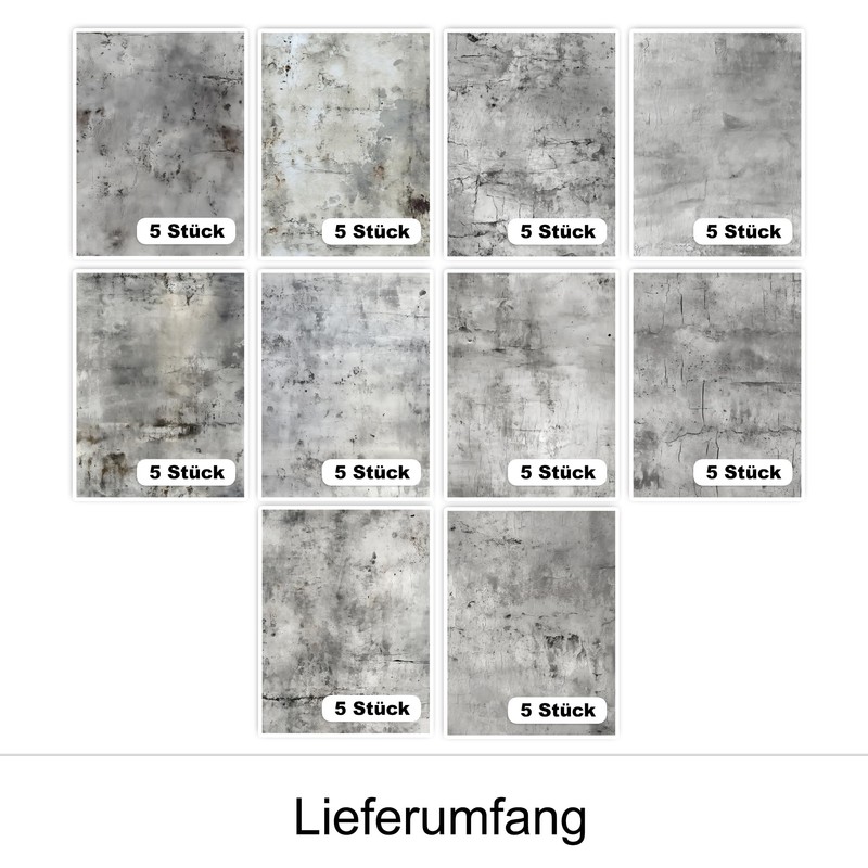 GRAZDesign Fliesenaufkleber Bad & Küche Graustein Optik Textur Klebefliesen selbstklebend