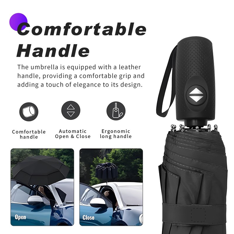 BSDYCL Umbrella Windproof Strong with Vented Double Canopy - Compact