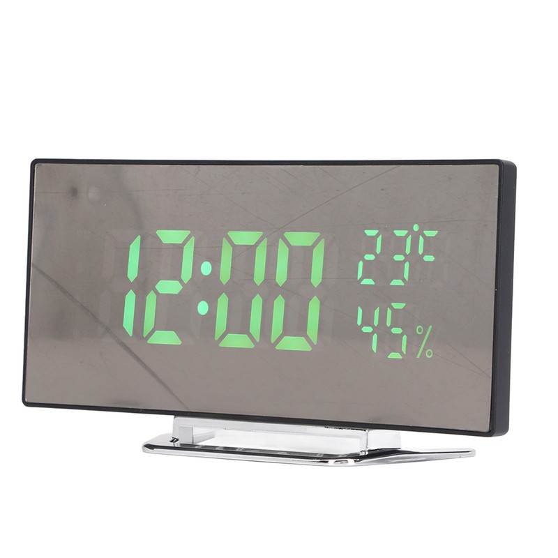 LED Digital Clock 3 Level Brightness Snooze USB Battery Powered