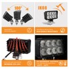 4PCS LED Tractor Work Lights 12v led Flood Light pods