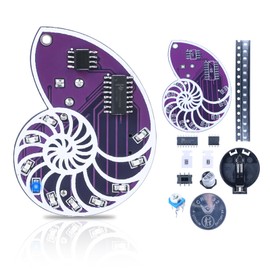 SMD Soldering Practice Kit,LED Seashell Design Learner Solder Kit, Ideal for Soldering Practice Learning Back to School Edcuation and Wearable Decorative Pendant