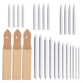 Art Blenders Set, 12 Pieces Blending Stumps and Tortillions Set Mop Pen Sandpaper Sketching Drawing Tool for Art Drawing