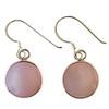 White Pink Chic-Net Women's Stud Earrings Mother of Pearl with