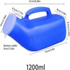 2Pcs Orinal para Hombre 1200ml, Orinal Portátil, Orinal a Prueba