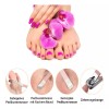 Silver Access Kit De Herramientas Para Pedicura Manicura Estuche 18