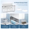Sponge Holder,Multifunctional Sponge Holders with Two Installation Methods Kitchen Sink