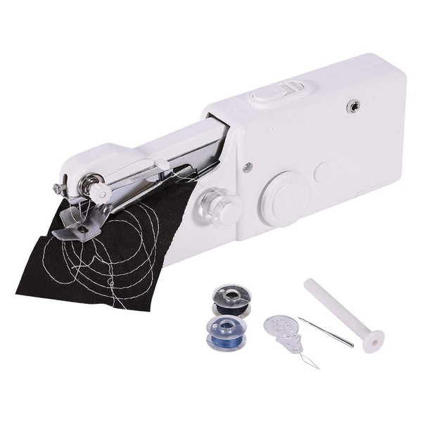 Compact Sewing Machine, Mini Electric Sewing Machine, One-Handed, Handed, Small, Portable, Easy to Use, Sewing Tool, Plastic (Electric Sewing Machine)