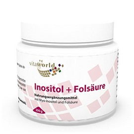 Vita World Inositol + Folic Acid 800mcg 200g Powder Made in Germany