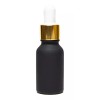 Meliars Gotero 15 Ml Frasco Negr Matizado Bulbo Dorado (10