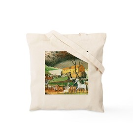 CafePress NOAH's ARK Tote Bag Natural Canvas Tote Bag, Reusable Shopping Bag