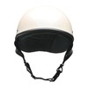 LEAD Industries ELZO Half Helmet, Free Size, Pearl White