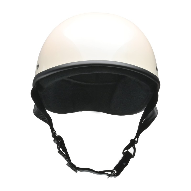 LEAD Industries ELZO Half Helmet, Free Size, Pearl White