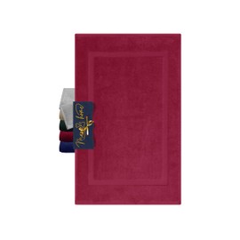 Marie´s Home Classic Shower Mat for Shower, Bath and Toilet 1612.2351 50 x 80 cm Bordeaux