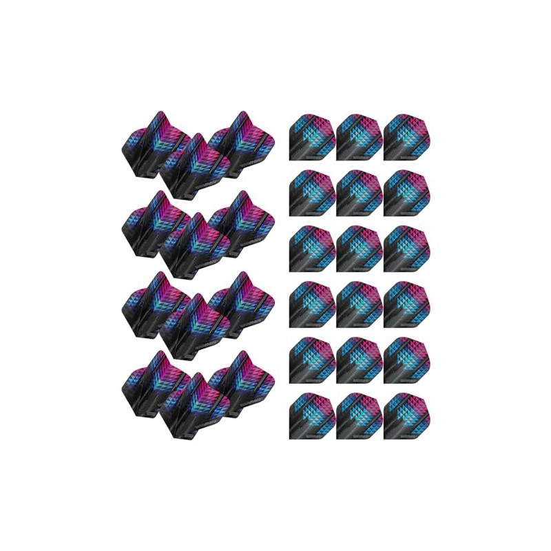 WINMAU Prism Alpha Black and Pink Extra Thick Dart Flights