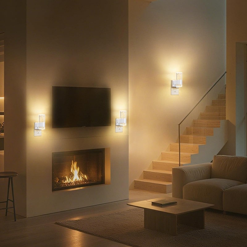 HOTEKME LED Night Light, Dimmable Night Lights Plug into Wall,