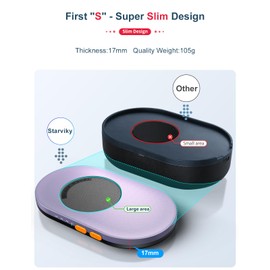 STARVIKY Mechanical Mouse Jiggler, Ultra-Slim Mouse Mover, with Adjustable Running Timer, Driver-Free Mouse Wiggler Shaker Silently（Light Purple）