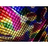 LushFabric Mermaid Scale Print Fabric Fish Tale Scales Foil -