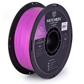 HATCHBOX 3D PLA-1KG1.75-UVPUR UV Color Changing PLA 3D Printer Filament, Dimensional Accuracy +/- 0.03 mm, 1 kg Spool, 1.75 mm, Purple
