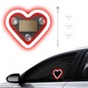 GCZCC Car Window Wireless LED Ambient Light Solar Powered Love