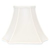 Royal Designs Square Inverted Cut Corner Basic Lamp Shade, White,