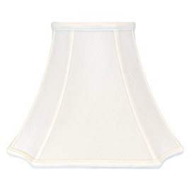 Royal Designs Square Inverted Cut Corner Basic Lamp Shade, White, 5 x 10 x 8