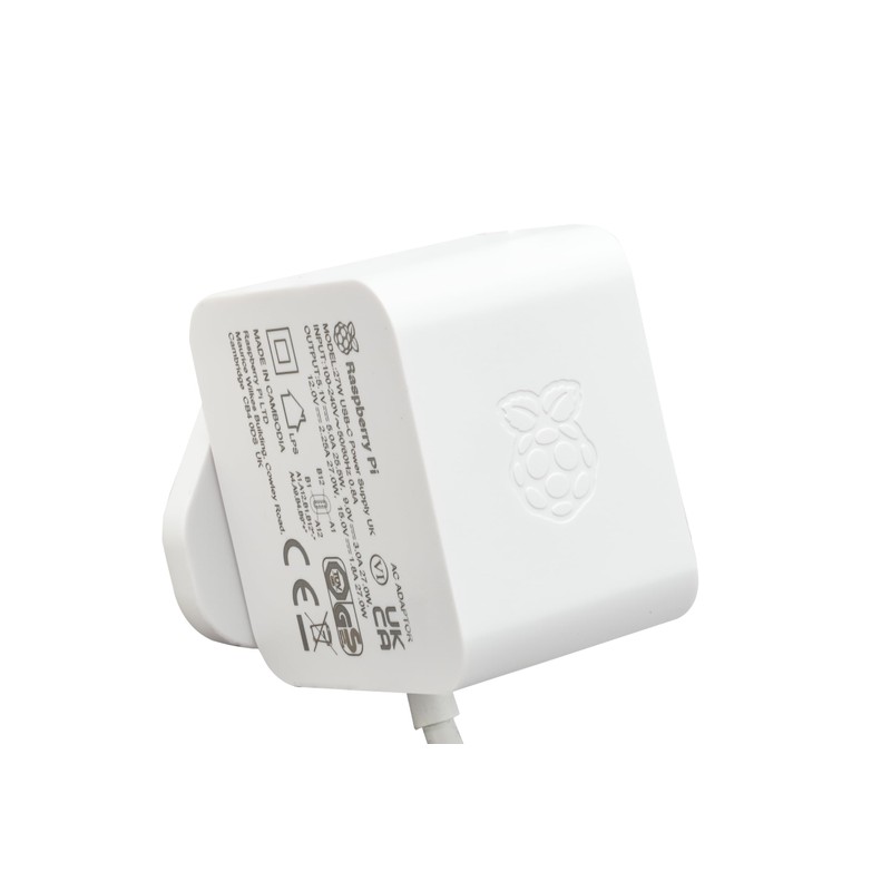 Raspberry Pi 27W USB-C Power Supply - White