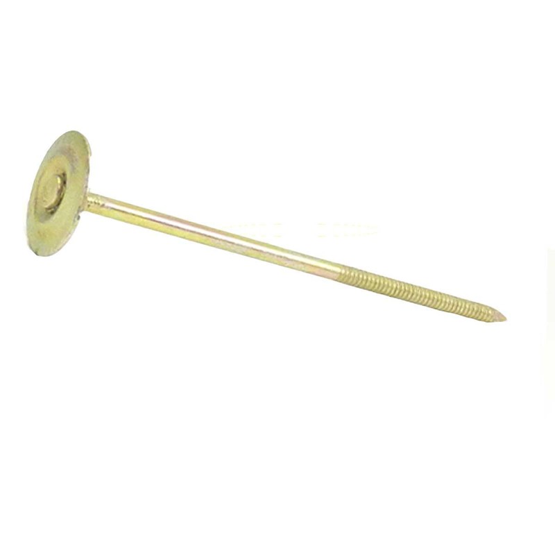 6" x 6GA Ring GALV Steel Round Cap Nails 25lb