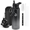 RAYMYLO Insulated Water Bottle 40 oz, Triple Wall Vacuum Stainless
