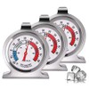 ALIMOTA Termómetro para Refrigerador，Set de 3，Acero Inoxidable (-20 a 80