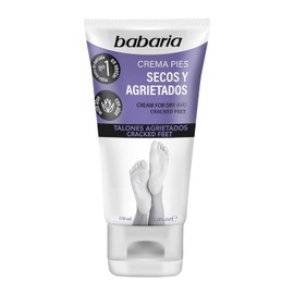 Babaria - Crema para Pies Secos y Agrietados con Aloe Vera y Manteca de Karité | Hidrata y Repara Pies y Talones Agrietados | Alivia los Pies más Secos y Dañados | Aceite de Almendras y Urea | 100% Fórmula Vegana | 150 ml
