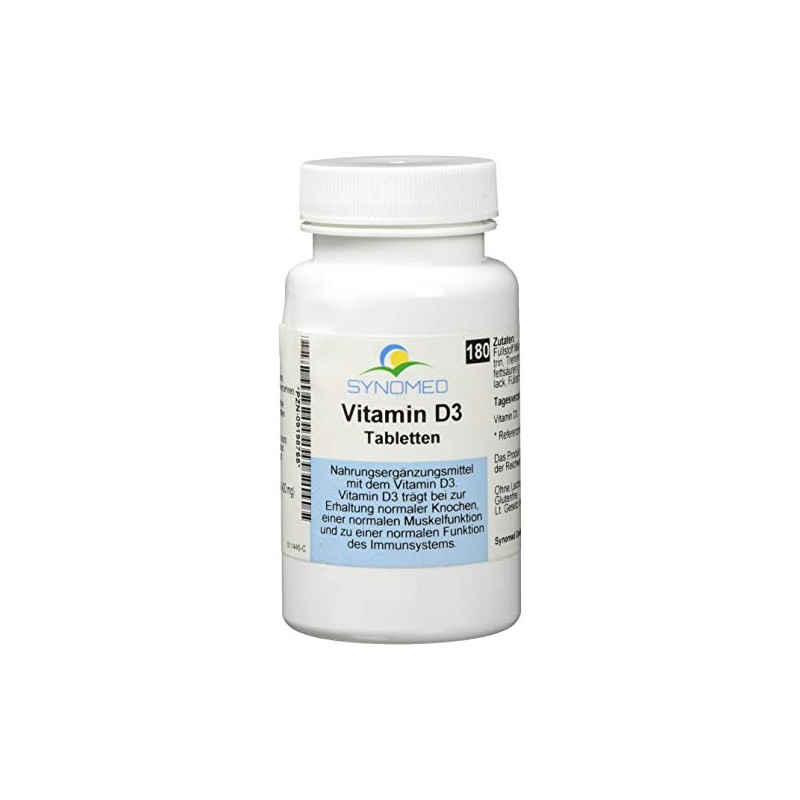 Vitamin D3 Tabletten, 180 Tabletten (75.6 g)