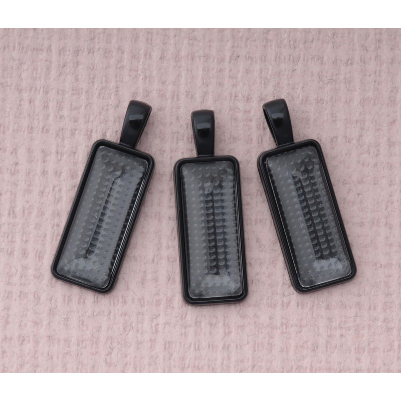 sowaka 12 Pcs Pendant Trays with Glass Cabochon Domes Small