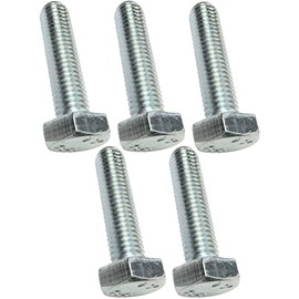 AERZETIX - C47352 - Set of 5 - Bolt Hexagon Screws M10 x 40 - with Hexagonal Head - Diameter 10 x 40 mm - DIN 933 - Class 8.8 - Made of Galvanised Steel - DIY - Assembly Tool Hardware