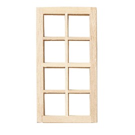 Dollhouse Miniature Standard 8-Light Window