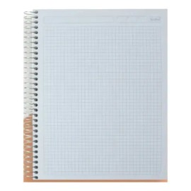 2 Cuadernos Profesional Pasta Dura 200 Hjs Rayado A Color Cuadro Chico 5mm                                                                            