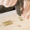 Yuannee Small Hinges,50 PCS Small Gold Hinges for Wood Hinges