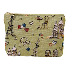 Ballerina Gobelin Square Pouch, Made in Japan, Paris Pistachio