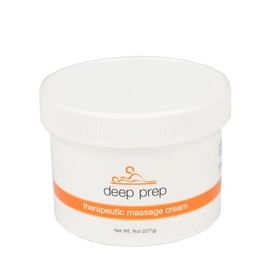 Rolyan Deep Prep Crema de masaje terapéutico, 8 onzas